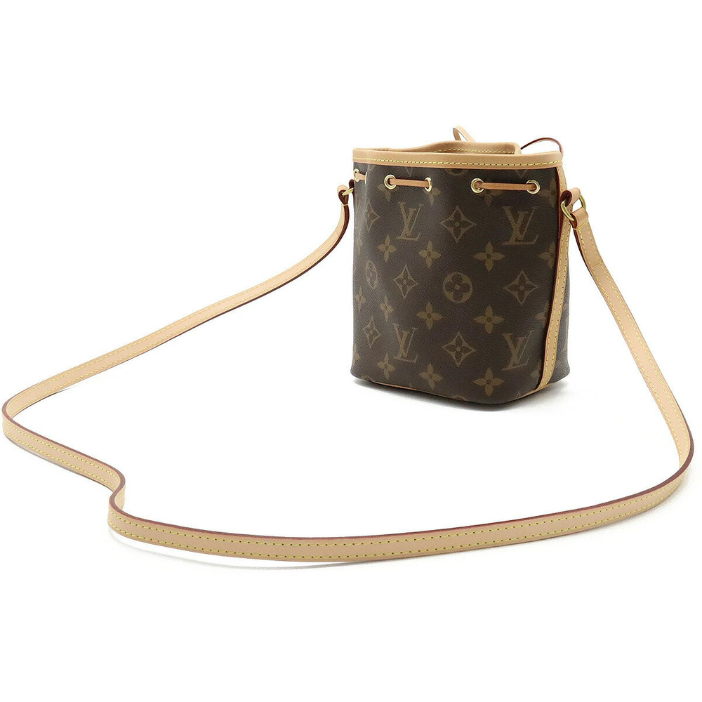 Louis Vuitton Noe Bag Monogram Crossbody Clutch Shoulder Brown